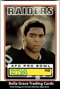 1983 Topps Marcus Allen #294 Los Angeles Raiders Rookie NFL Football - Picture 1 of 2