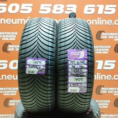 2x 195 60 R18 96H XL Kleber Quadraxer 3 M+S 6.0/5.7MM Ref. 15147 - Bild 1 von 4