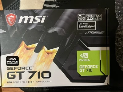 Tarjeta Gráfica MSI Gaming GeForce GT 710 2GB GDRR3 (NUEVA CON Caja) Foto 1 de 4