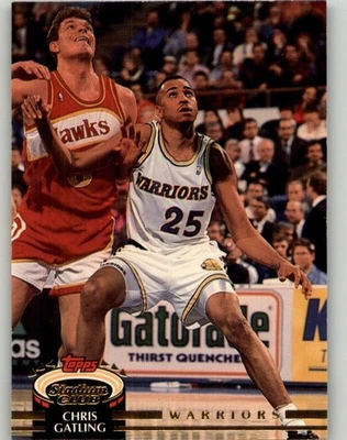 1992-93 Stadium Club Chris Gatling #74 Golden State Warriors - Image 1 of 2