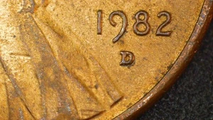1982 D RPM LINCOLN MEMORIAL PENNY SMALL DATE - Picture 1 of 3