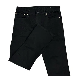 Pantalones de mezclilla American Eagle originales Bootcut para hombre 32X32 negros Y2K Air Flex - Imagen 1 de 9
