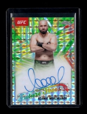 2025 Topps UFC Chrome Azamat Murzakanov Future Stars Auto Green Refractor #/99 - Image 1 of 2