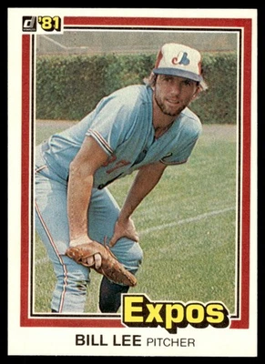 1981 Donruss Bill Lee Montreal Expos #211 - Image 1 of 2