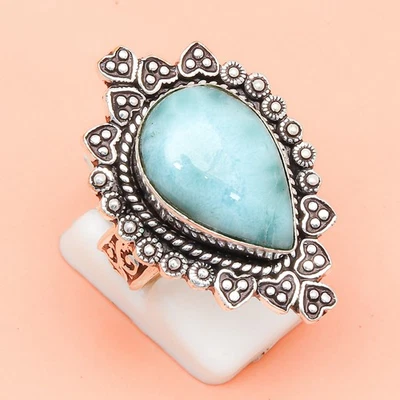 Larimar Gemstone Handmade Silver Jewelry  "8.5" - Image 1 of 4