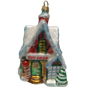 Kurt S Adler Polonaise mundgeblasen Glas Weihnachtsschmuck "Toys Galore" Spielzeugladen - Bild 1 von 15