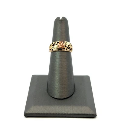 10K Tri-color Gold Ring 3.01g Size:5.75 (RO1069325) - Image 1 of 4