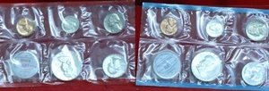 Uncirculated 1963 United States Silver P & D Mint Set - Picture 1 of 3