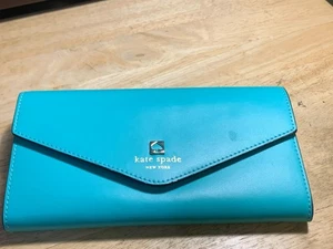 Kate Spade Jean Charlotte Terrace Frair/Gblu 427 Envelope Wallet Preowned w/Tag - Picture 1 of 7