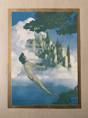 Impresión litográfica Maxfield Parrish "Dinky Bird" Charles Scribner’s Sons, Ed Gross Foto 1 de 4