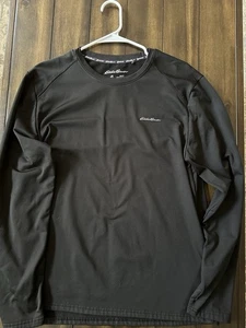 Eddie Bauer FreeDry Motion Men's Black Long Sleeve Shirt - Size L - Picture 1 of 2