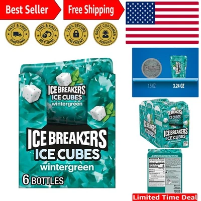 Goma de mascar fresca y vigorizante Wintergreen sin azúcar - Paquete de 6 con 240 piezas Foto 1 de 4