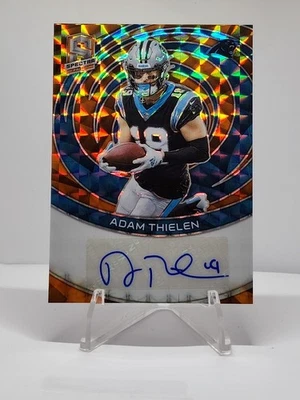 2023 Panini Spectra- Signatures Adam Thielen #SIG-ATH Neon Orange Prizm /10 🔥 - Image 1 of 2