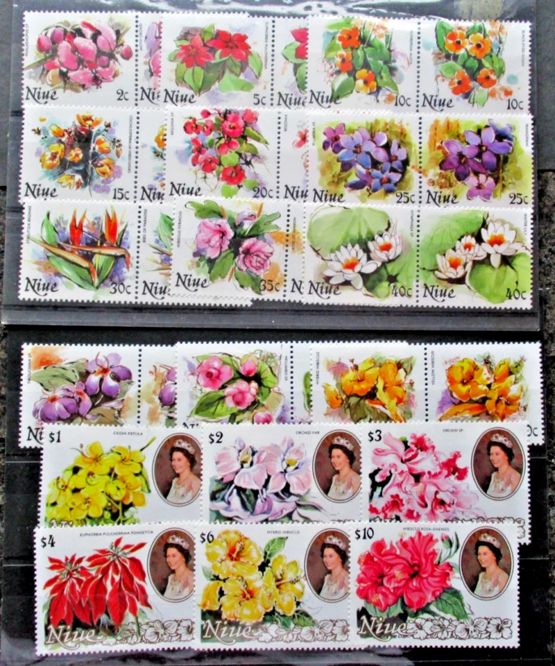 Niue 1981 Flower Definitive Set UM. SG 381/410 - Image 1 of 1