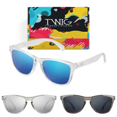 TWIG CONCEPT MILANO Occhiali da sole TWIG DARWIN uomo/donna UV400 specchio sportivi fashion surf
