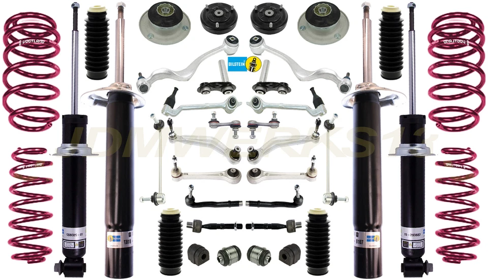 KIT RECONSTRUCCIÓN SUSPENSIÓN AMORTIGUADORES BILSTEIN MUELLES VOGTLAND BMW E39 525i 528i 530i  Foto 1 de 2