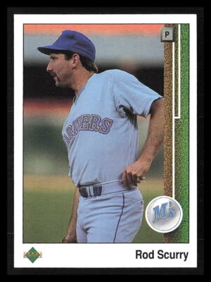 Rod Scurry 1989 Upper Deck #208  Seattle Mariners - Image 1 of 2