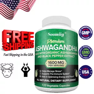 Ashwagandha Capsules for Daily Stress Relief, Mood Boost, and Anti-anxiety - Picture 1 of 10