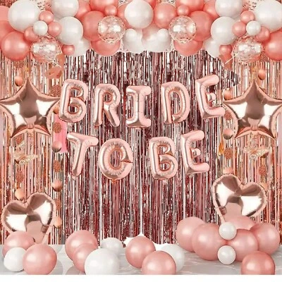 16" BRIDE TO BE/HEN PARTY/ WILL YOU BE MY GF FOIL BALLOONS Self-Inflating Banner — 第 1/4 张图片