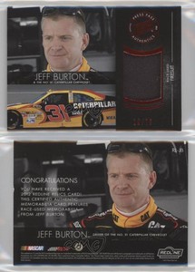 2012 Press Pass Redline Relics Red /75 Jeff Burton #RL-JB