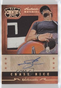 2014 Country Music Silhouette Material Signatures Gold 5/10 Chase Rice Auto d2m