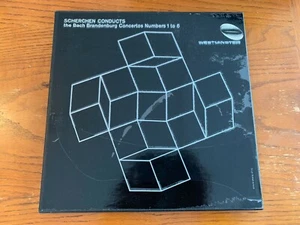 Scherchen Conducts The Brandenburg Concertos Numbers 1 to 6 VINYL LP BOX INSERT - Picture 1 of 12