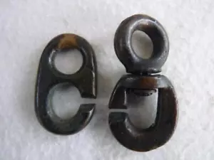 ROYAL AUSTRALIAN NAVY c WW2 VINTAGE BRONZE INGLEFIELD CLIPS FOR HOISTING FLAGS - Picture 1 of 1