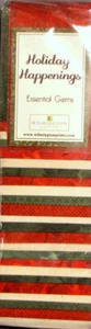 Christmas Holiday Fabric Red Green Cream 24 Strips - 2.5"X44" Cotton Wilmington - Picture 1 of 1