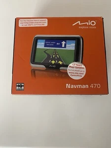 Mio Navman 470 Car Satnav Black/Grey - Picture 1 of 6