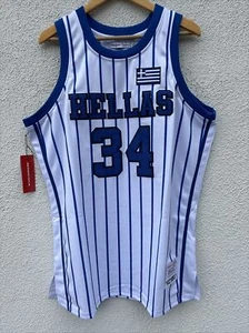 NWT Giannis Antetokounmpo Team Greece Authentic Jersey XL-3X MSRP $100 - Picture 1 of 6