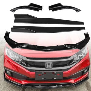 For Honda Civic Sedan 16-21 Front Bumper Lip Side Skirt Rear Bumper Lip - Picture 1 of 11