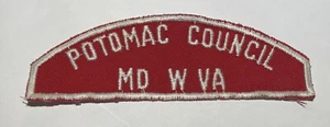 Potomac Council MD WV RWS Red and White  Strip TT5 - Picture 1 of 1