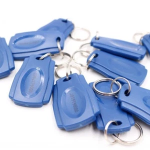 50PCS TK4100 125KHz RFID Proximity ID Keyfobs Color Blue for Access Control - Picture 1 of 2