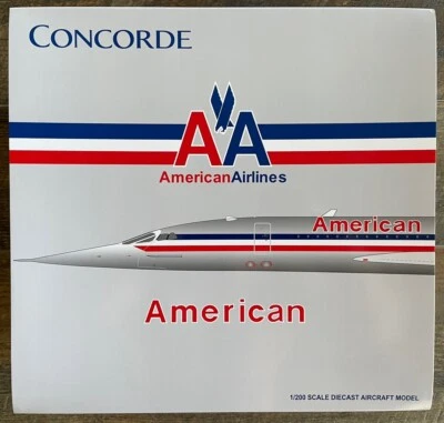 BRAND NEW JC WINGS 1:200 scale AEROSPATIALE AMERICAN AIRLINES CONCORDE - Image 1 of 4
