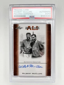 2010 Leaf Ali Assoiates #AAU-3 Wilbert McClure Authentic Auto - Picture 1 of 2