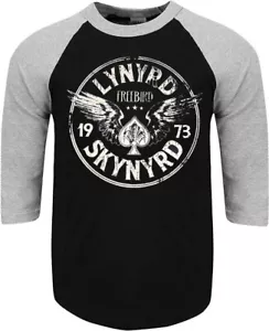 LYNYRD SKYNYRD CIRCLE PUNK ROCK SHIRT RAGLAN 3/4 SLEEVE (Multiple Variations) - Picture 1 of 4