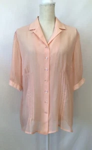 THE LOOK Randolph Duke Silk Blouse Top - Picture 1 of 8