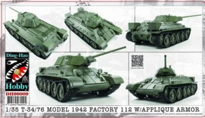 Ding-Hao 1/35 DH-96009 WWII Soviet T-34/76 Mod1942 Fábrica 112 con APLICACIÓN ARMADURA - Imagen 1 de 10