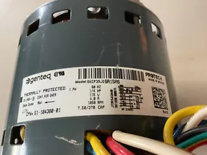 RUUD RHEEM 51-104380-01 1/4HP 115V 1050 RPM 4 SPD MOTOR 5KCP39JGSA15AS - Picture 1 of 4