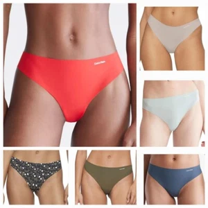 Calvin Klein Womens Invisibles Seamless Thong Panty, Colors/Sizes - Picture 1 of 20