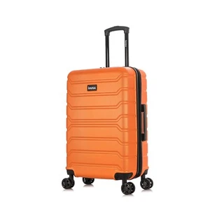 InUSA Trend 24" Hard Shell Checked Luggage Spinner Wheels Travel Suitcase - Picture 1 of 93