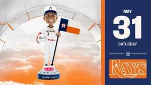 Houston Astros Jeremy Pena City Connect Moonlander Bobblehead SGA 31/05/25 - Foto 1 di 4