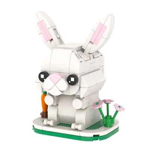 MOC Lego: Bunny Brickheadz Style Perfect Gift Fast Shipping - Picture 1 of 4