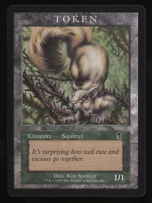 Squirrel Token (Odyssey) - MTG Magic Player Rewards 2002 - RareCo - Image 1 of 3