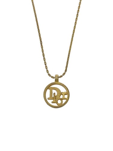 Collana donna Christian Dior in oro antico con top usata