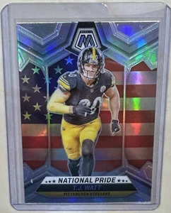 2024 Panini Mosaic Football T.J. Watt Silver Prizm National Pride Steelers #266 - Bild 1 von 2