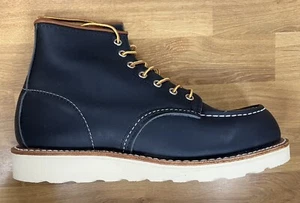 Red Wing Shoes 6" Moc Toe Boot 8859 MADE IN USA Navy White Heritage Classic - Picture 1 of 7