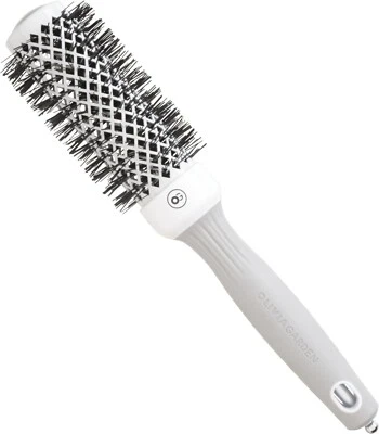 Olivia Garden Expert Blowout Shine White & Grey 35 mm