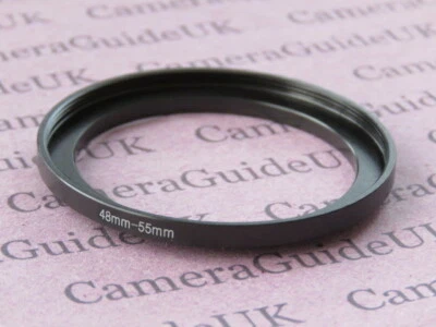 48mm to 55mm Male-Female Stepping Step Up Filter Ring Adapter 48mm-55mm  - Image 1 of 2
