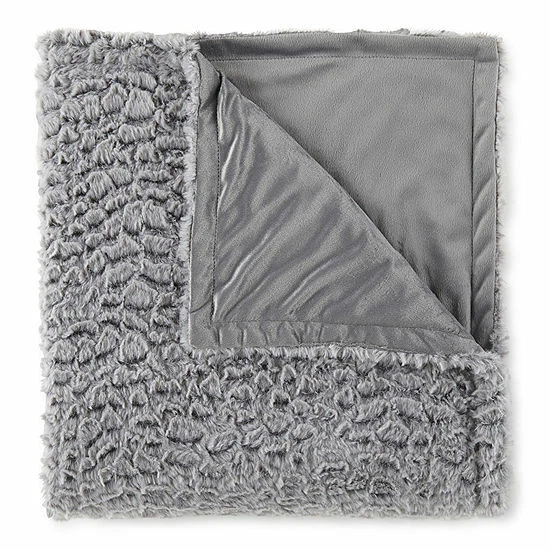 Manta 50x60 COLE PIEL SINTÉTICA GRIS NUEVA CON ETIQUETAS   Foto 1 de 1